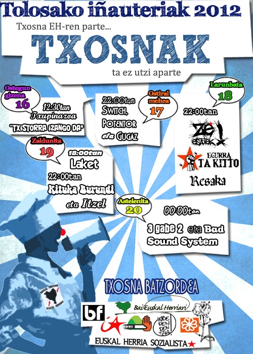 Larunbatean, Tolosako Inauterietan kontzertua eskainiko ...