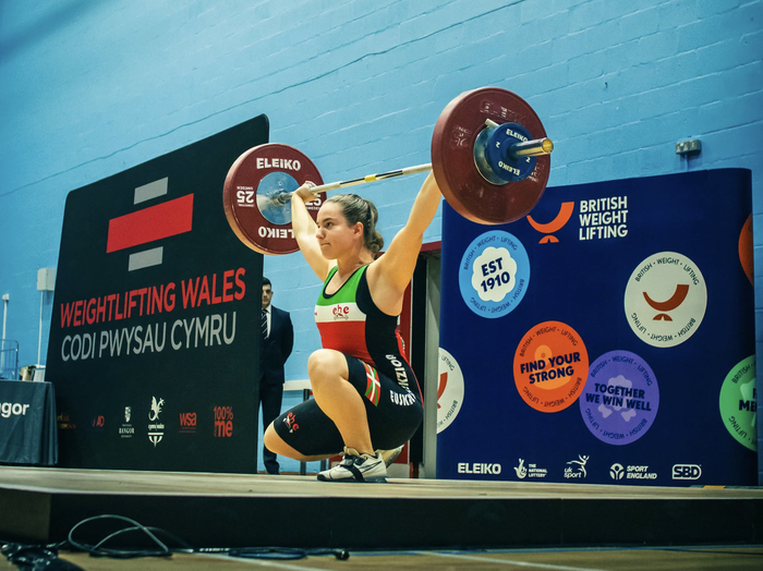 Miren Galarragak bigarren postua eskuratu du Home Nations Open halterofilia txapelketan