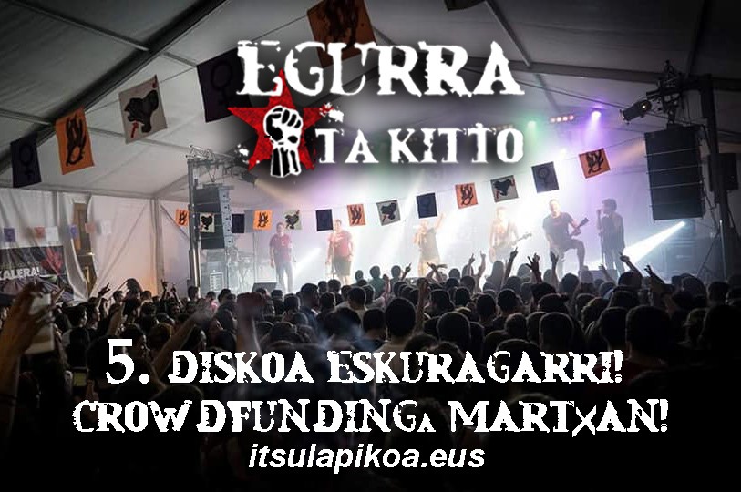 Finantzaketa kolektiboa hasi du Egurra ta Kittok, 10. urteurreneko diskoa argitaratzeko