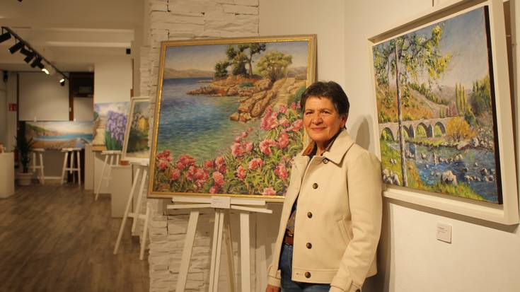 Txelo Arango margolariak 50 lan baino gehiago jarri ditu ikusgai Portaleburun