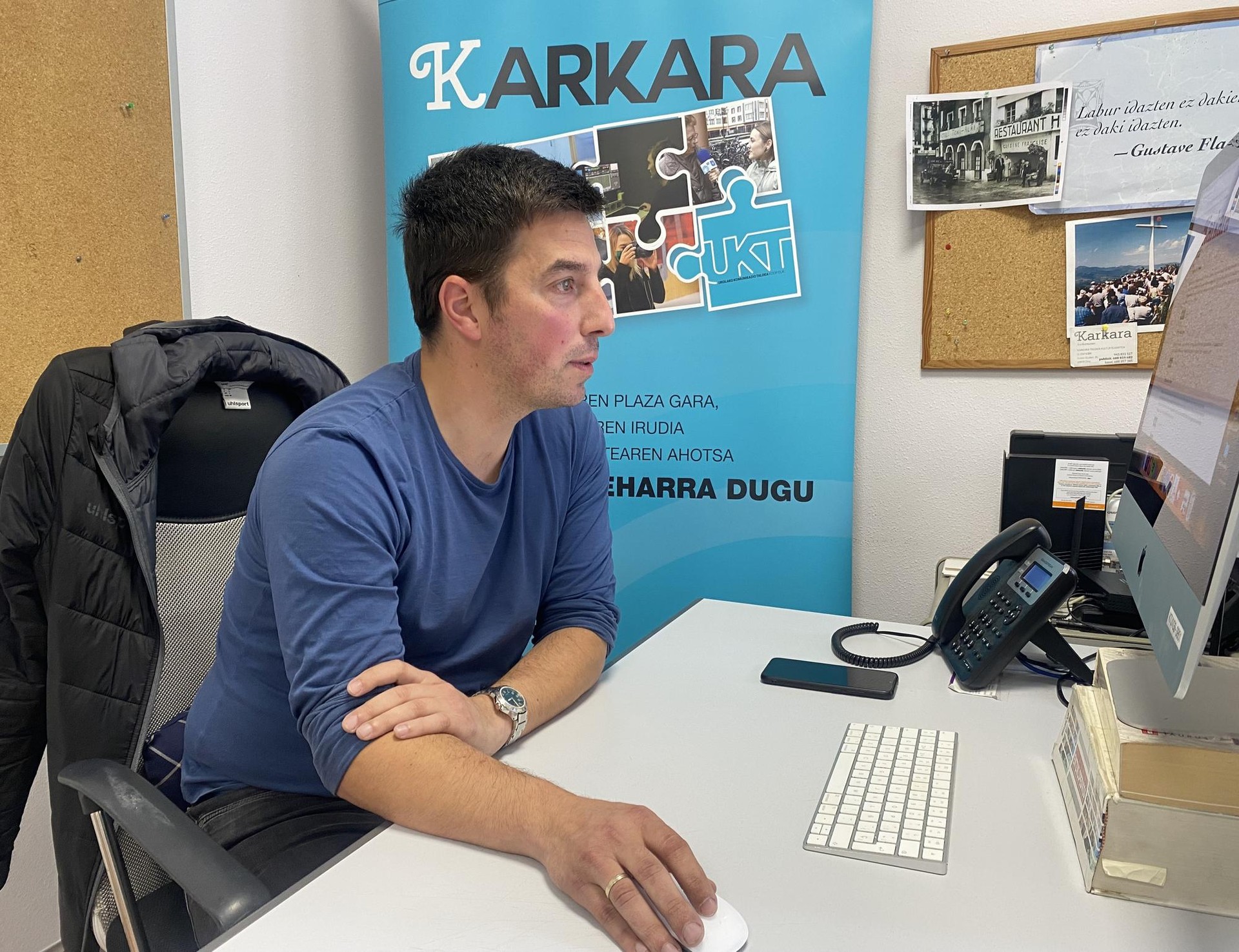 Aitor Arregi: "Guk badugu izan nahi dugun Euskal Herriaren irudi bat; euskalduna, ezkertiarra, feminismotik eta ekologismotik, eta Aia ere horrela amesten dugu"