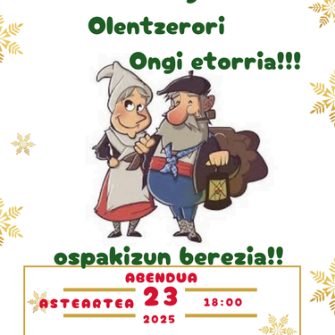 Olentzeroren eta Mari Domingiren etorrera