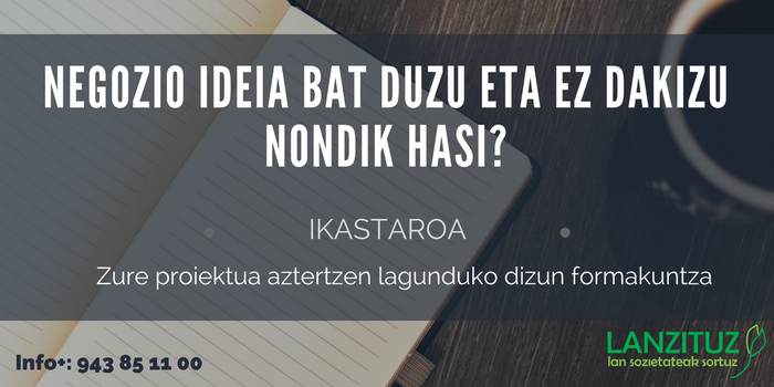 Negozio propioa sortu nahi duten ekintzaileei zuzendutako ikastaroaren bigarren edizioa antolatu du Iraurgi Berritzenek