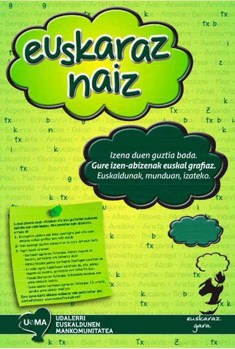 Martxan da abizenak euskalduntzeko kanpaina 
