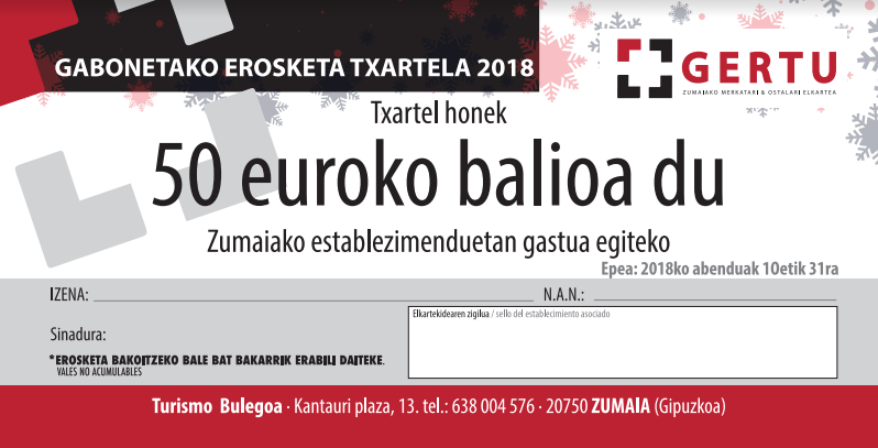 Gabonetako erosketa bonoak eskuratzeko aukera izango da asteartetik aurrera