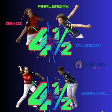 Txapelketa: Emakumeen lau eta erdiko pilota txapelketaren finalerdiak