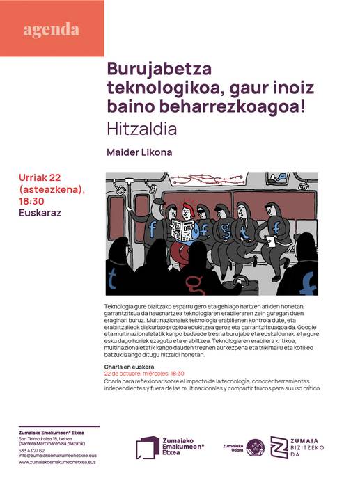 Hitzaldia: 'Burujabetza teknologikoa, gaur inoiz baino beharrezkoagoa!'