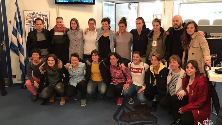 Realeko emakumezkoen sorrerako taldekoak, Anoetako palkoan