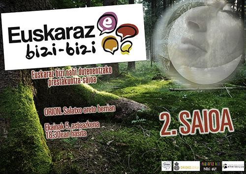 Euskaraz bizi nahi dutenentzat bigarren saioa antolatu du Orioko Udalak