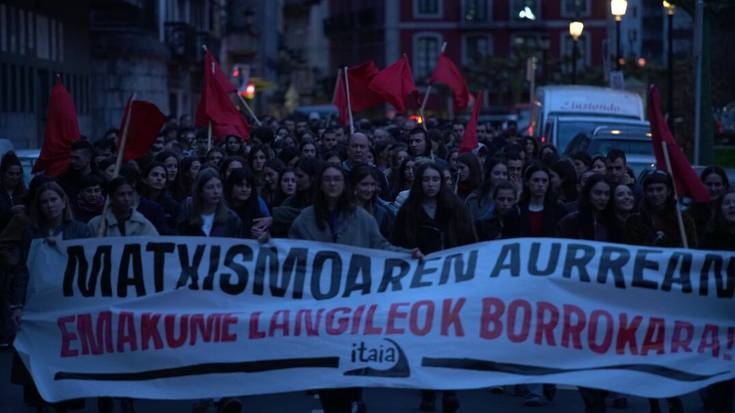 Matxismoaren aurkako bidean, emakume langileen borroka aldarrikatu du Itaiak