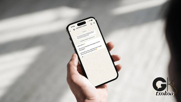 Gukakideen Whatsapp kanal berria martxan da