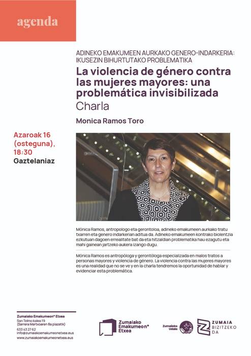 Genero-indarkeria adineko emakumeen aurka: arazo ikusezin bat