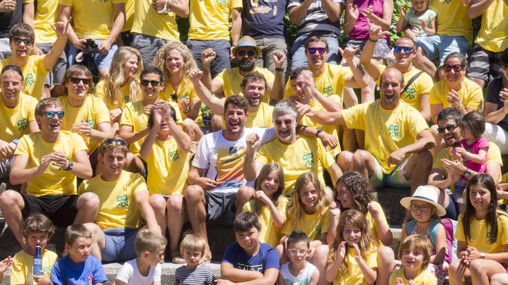 Festa horia lehertu da Alex Urangarekin