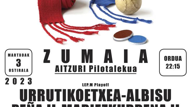 Binakako pilota txapelketako partida Aitzurin