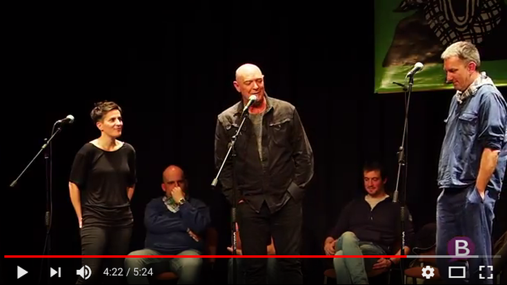 Bideoa: Sebastian Lizaso, Andoni Egaña eta Arritxu Iribar Itzulian