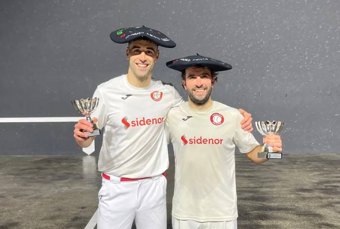 Jokin Aizpuru eta Iker Epelde txapeldun, Gipuzkoako Gomazko Paleta Txapelketan