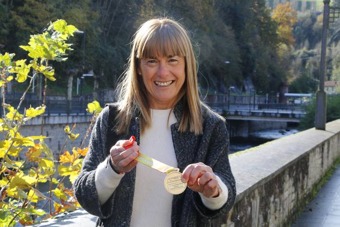 Ana Carcamo: "Erlojuari begiratu gabe egindako maratoi asko ditut gogoan"