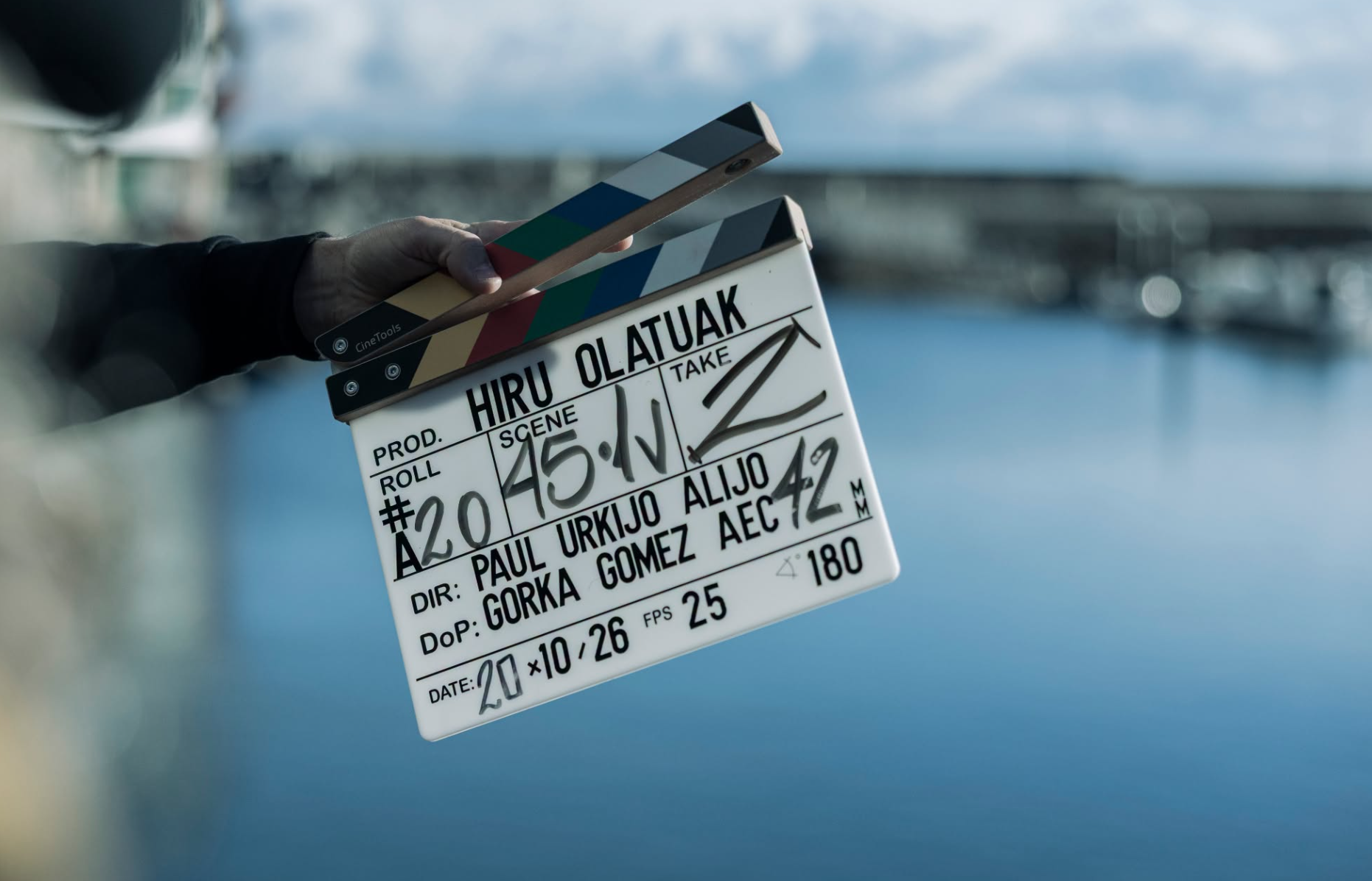Iñake Irastorza, Urkijoren 'Hiru olatuak' filmeko aktoreen artean