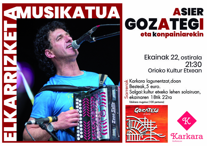 ZOZKETA: Asier Gozategiren elkarrizketa musikaturako 5 sarrera bikoitz zozketatzen ditu KARKARAk. Parte hartu!