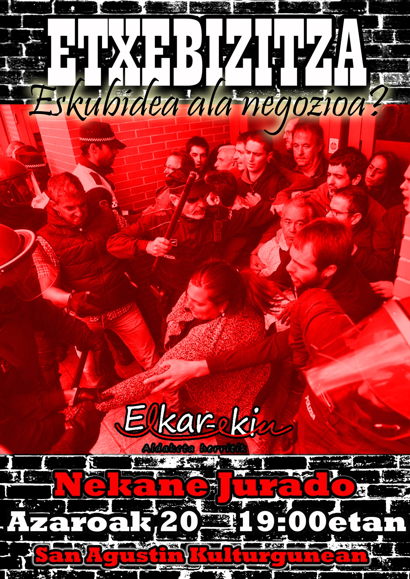 'Etxebizitza. Eskubidea ala negozioa?' hitzaldia eskainiko du Nekane Juradok azaroaren 20an Sanagustinen