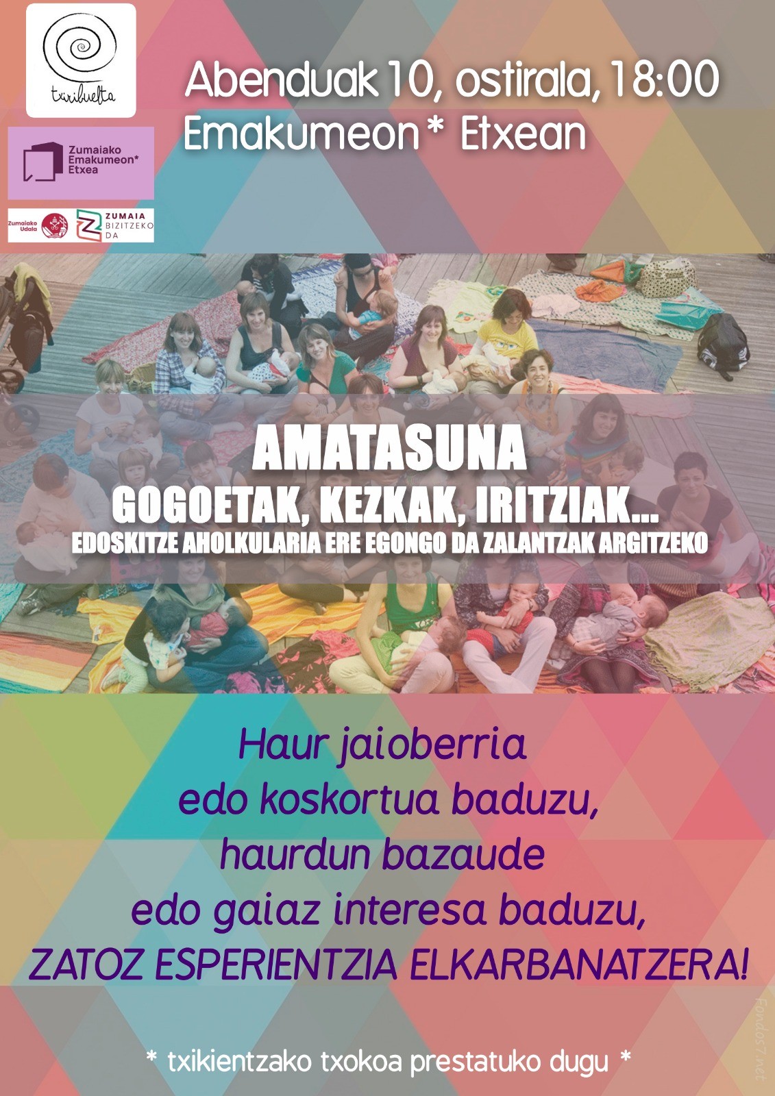Amatasunaren inguruko solasaldi irekia izango da etzi