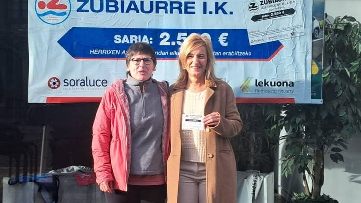 Ainhoa Arrietak irabazi du Zubiaurre igeriketa klubaren San Andres eguneko zozketa