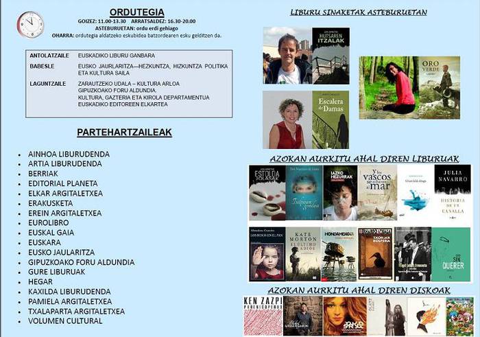 Bihar zabalduko dute Zarauzko Liburu eta Disko Azoka