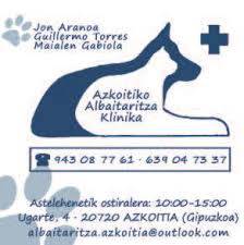 Azkoitiko albaitari klinika logotipoa
