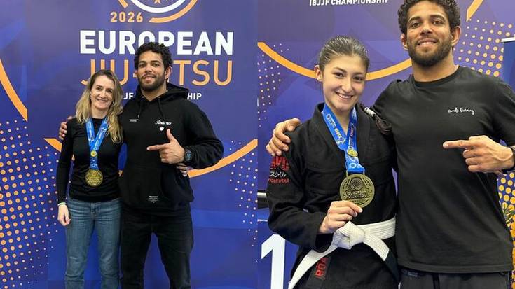 Jennifer Rodriguez eta Miren Arantza Izura borrokalariek dominak eskuratu dituzte Europako Jiu Jitsu Txapelketan