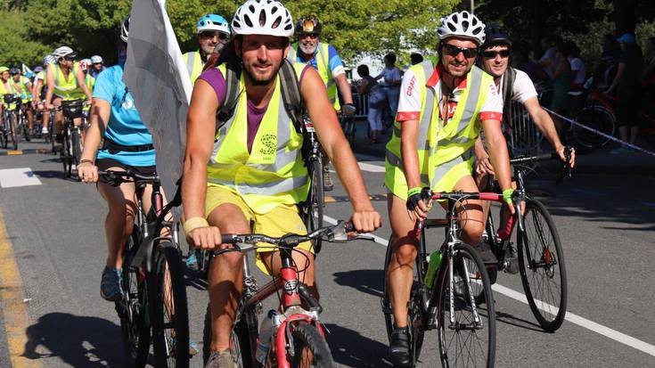 Zarauztik pasa da Orain Presoak bizikleta martxa