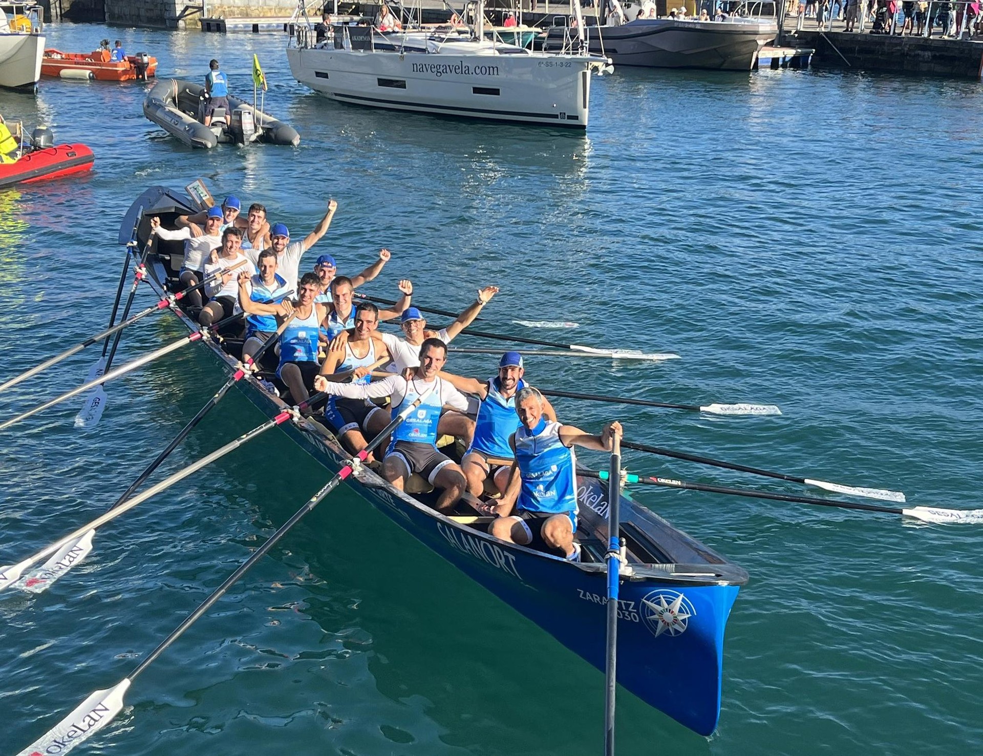 Zarauzko gizonak bigarren sailkatu dira Donibane Lohizuneko XXXII. Ikurriñan