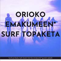 Orioko emakumeen surf topaketa
