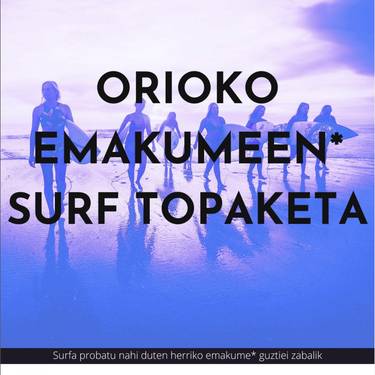 Orioko emakumeen surf topaketa