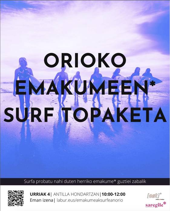 Orioko emakumeen surf topaketa