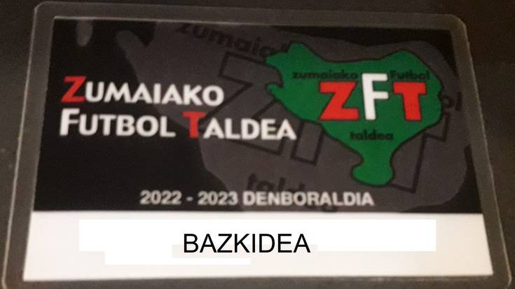 2022 -2023 Z.F.T Bazkide izateko deialdia.