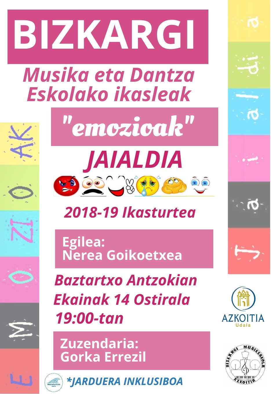 Bizkargi Musika Eskolako ekitaldi inklusiboa Baztartxon