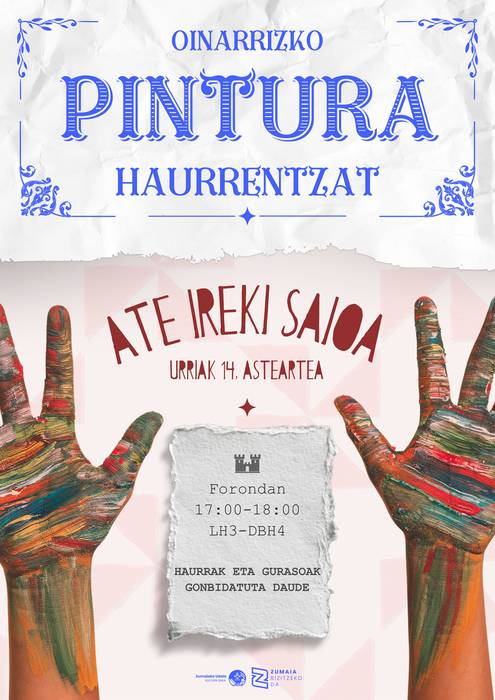 Ate irekiak: Oinarrizko pintura tailerra haurrentzat