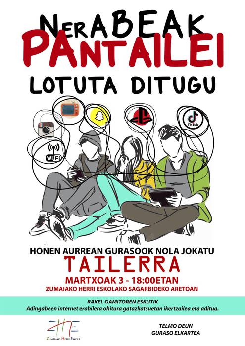 Pantailen erabilerari buruzko hitzaldia