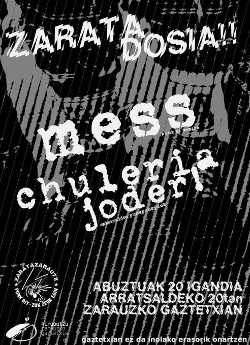 Kontzertauak: Mess eta Chuleria, Joder!