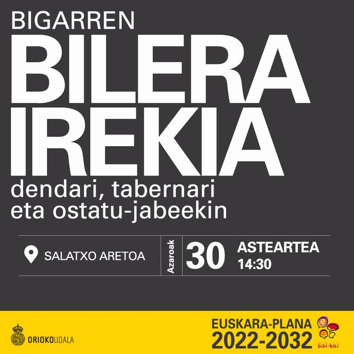 Euskara Plana: ostalari eta merkatariekin bigarren bilera