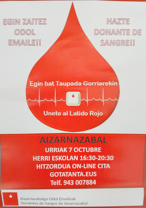 Odol ateraldia Aizarnazabalen