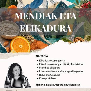 Hitzaldia: 'Mendiak eta elikadura'