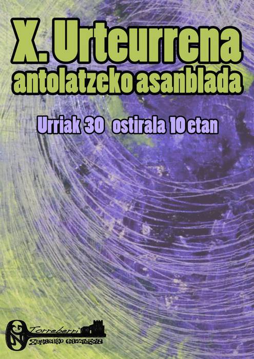 ZUGAren urteurrena antolatzeko asanblada egingo da gaur gauean