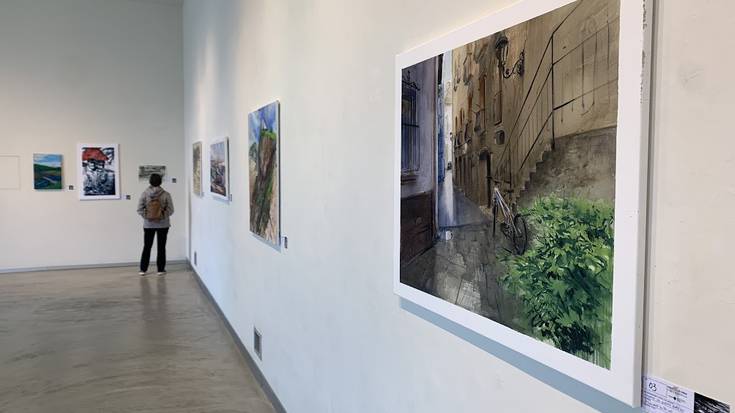 Kaleko pintura lehiaketako lanak, ikusgai Oxforden