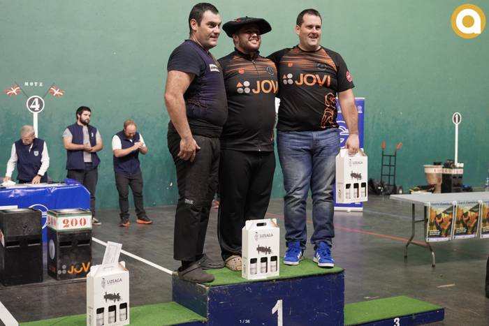 Aimar Galarraga garaipenetik urrun, Gipuzkoako Harri Handien Txapelketan