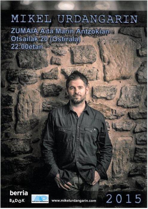 Mikel Urdangarinen kontzerturako sarrerak zozkatu ditugu