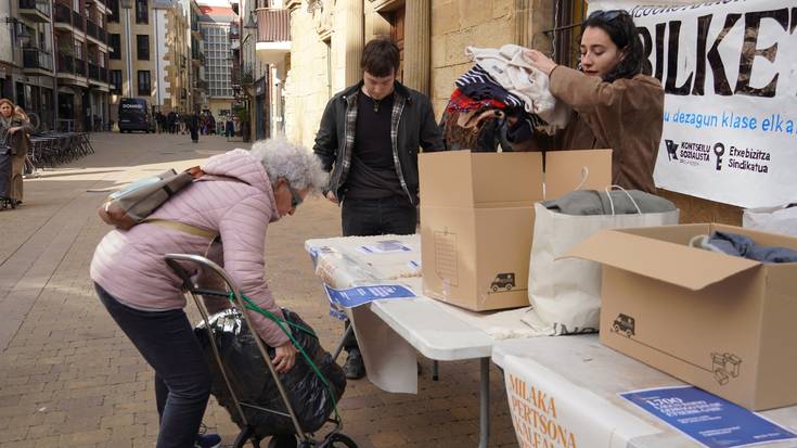 Erantzun positiboa izan du Etxebizitza Sindikatuaren neguko arropa bilketak