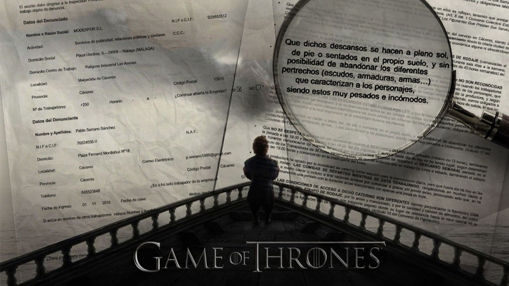 'Game of Thrones'-eko lan baldintzak salatu ditu langile talde batek