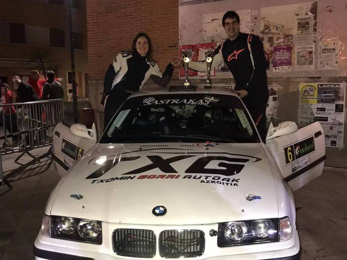 Iokin Agirre gidari azpeitiarra, aurtengo Euskadiko Rallysprint txapeldun