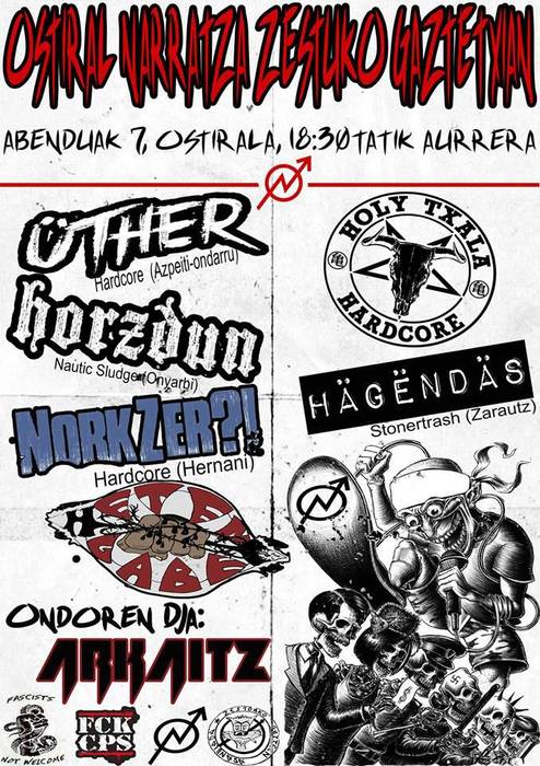 Ostiral Narratza izenburupean, hainbat kontzertu izango dira Zestoako Gaztetxean